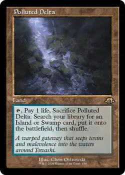 Polluted Delta (Retro Frame) - Near Mint MTG Modern Horizons 3 - Image 1