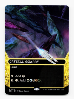 Crystal Quarry (0010) (Borderless) - [Edge of Eternities: Stellar Sights] MTG - Image 1
