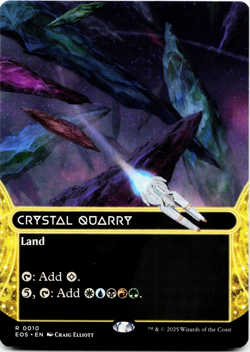Crystal Quarry (0010) (Borderless) - [Edge of Eternities: Stellar Sights] MTG - Image 3