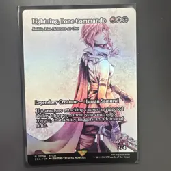 MTG Lightning, Lone Commando/Isshin Showcase Foil Final Fantasy 0054 NM/MT - Image 1