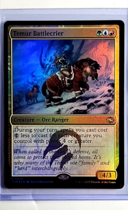 2025 MTG Magic The Gathering TDM Tarkir Dragonstorm Foil #228 Temur Battlecrier - Image 1