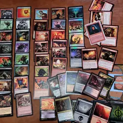 Complete Deck of Magic: the gathering Cards 100 MTG Commander Poison Black Red - Image 2