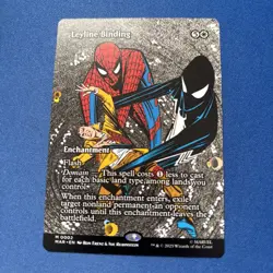 Borderless Leyline Binding, MTG, Marvel's Spider-Man, Magic the Gathering, - Image 1