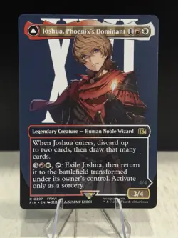 MTG: FINAL FANTASY - Joshua, Phoenix's Dominant (Borderless) Non-Foil R 0397 - Image 1