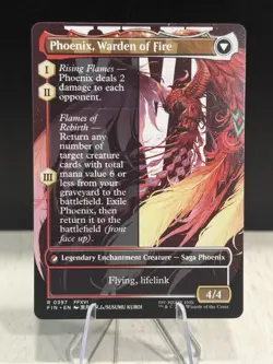 MTG: FINAL FANTASY - Joshua, Phoenix's Dominant (Borderless) Non-Foil R 0397 - Image 2