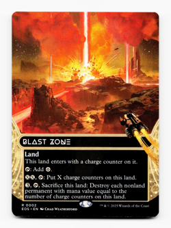Blast Zone (0002) (Borderless) - [Edge of Eternities: Stellar Sights] MTG EOS - Image 1