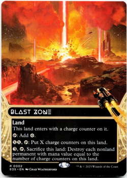 Blast Zone (0002) (Borderless) - [Edge of Eternities: Stellar Sights] MTG EOS - Image 3