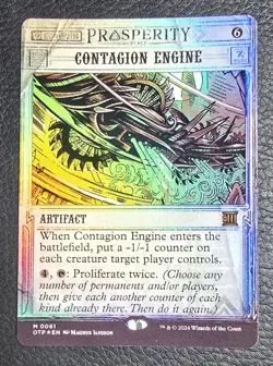 MTG Contagion Engine Foil NM Outlaws of Thunder Junction: Breaking News Magic 61 - Image 1