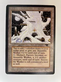 Mishra’s Factory (Winter) - Antiquities MTG - Moderately Played - Rare Land - Image 1
