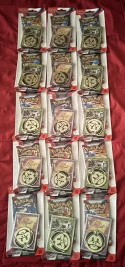 Pokemon TCG Scarlet & Violet Checklane Blister Booster Pack Espathra(Lot Of 15) - Image 1