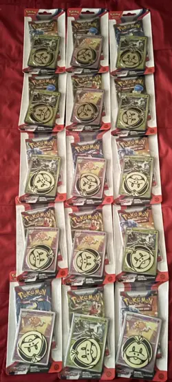 Pokemon TCG Scarlet & Violet Checklane Blister Booster Pack Espathra(Lot Of 15) - Image 2