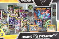 Pokemon TCG Lucario V & Tyranitar V Heavy Hitters Premium Collection NEW - Image 3