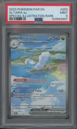 Pokemon TCG Altaria ex 253/182 Paradox Rift Special Illustration Rare PSA 9 - Image 1