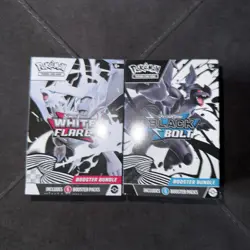 Pokemon Black Bolt and White Flare Booster Bundle Set of 2 Sealed - Image 1
