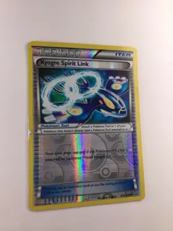 Kyogre Spirit Link 132/160 Primal Clash Reverse Holo - Pokemon TCG English DMG - Image 2