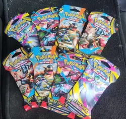 Pokemon TCG (8) Mega Evolutions Sleeved Booster Packs - Full Art Set 2x - Image 1