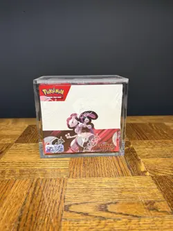 Pokemon TCG S&V DESTINED RIVALS BOOSTER BOX Factory Sealed W/acrylic Case Protec - Image 1