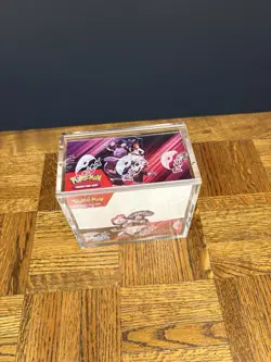 Pokemon TCG S&V DESTINED RIVALS BOOSTER BOX Factory Sealed W/acrylic Case Protec - Image 2