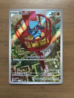 Riolu Pokemon Center Stamped Mega Evolution Promo Black Star NM 10 010 English - Image 1