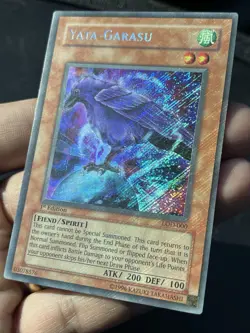 Yugioh Yata Garasu LOD-000 1st Edition Secret Rare Holo Bleed Mint Pack Fresh - Image 3