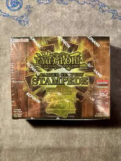 2025 Yugioh Quarter Century Stampede 1st Edition Booster Box Sealed - Image 1