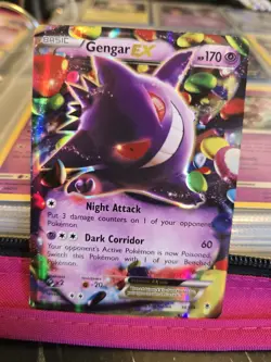 Pokemon TCG XY Phantom Forces Gengar EX Full Art Holo Rare Card 34/119 - Image 1