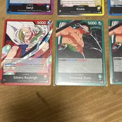 One Piece Legacy of the Master English Trading Card TCG 8 Card Colored Lot - Image 5