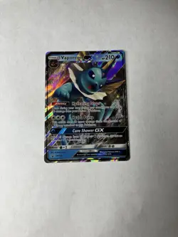 Vaporeon GX SM172 Holo Ultra Rare Black Star Promo Pokemon TCG Card - Image 1