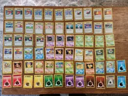 Vintage Pokemon Card Lot - Base/Classic Era Mix w/ Energies, Trainers - Image 1