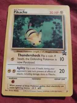 Pikachu Pokemon Card (Black Star Promo) 27 - Image 1
