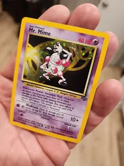 Pokemon Mr. Mime Card Holo Rare Jungle Set 6/64 Wizards 1999 - Image 2