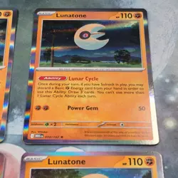 4x Lunatone Rare 074/132 Holo Mega Evolution Pokemon TCG Near Mint Card Playset - Image 4