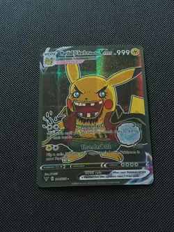 PIKACHU POKEMON MARSHALL ONE PIECE COSPLAY CARTE CARD NEW HOLO PRISM COLLECTION - Image 3