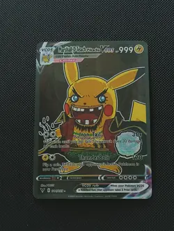 PIKACHU POKEMON MARSHALL ONE PIECE COSPLAY CARTE CARD NEW HOLO PRISM COLLECTION - Image 4