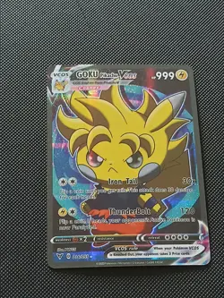 PIKACHU POKEMON GOKU DBZ COSPLAY CARTE CARD NEW HOLO PRISM COLLECTION BRILLANTE - Image 5
