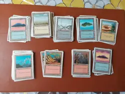 Lot of 100x Basic Land- 4ED 4th Fourth Edition Basic Land MTG Magic NMMINT - Image 1