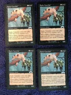 SPIKE CANNIBAL x 4 1998 EXODUS Magic the Gathering Unplayed Near Mint - Image 1