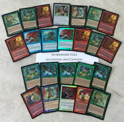 Lot 24 UNCOMMON AND COMMON foil NEMESIS MTG unplayed near mint - Image 1