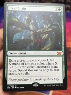 Food Chain • Double Masters 2022 • Pack Fresh • Mtg (2185) - Image 1