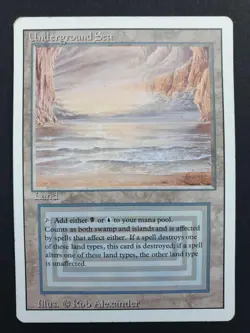 Magic MTG - Underground Sea - Revised - 3rd Edition - PLAYED - EN - Image 1