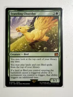 MTG - Traveling Chocobo - Regular Mythic #210 - Final Fantasy NM - Image 1