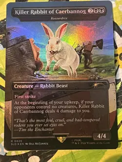 MTG - Killer Rabbit of Caerbannog / Kezzerdrix - Foil - Monty Python Secret Lair - Image 1