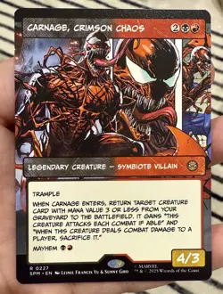 Carnage Crimson Chaos 0227 Foil (Extended Art) Marvels Spider-Man - Image 1