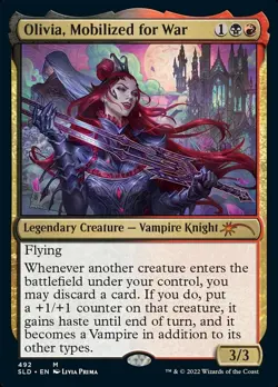 NM-Mint, English MTG Foil Olivia, Mobilized for War - Foil Secret Lair Drop Seri - Image 1