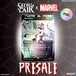 PRESALE Damnation #2019 FOIL MTG Secret Lair Spider-Man Venom Unleashed (Inks) - Image 1
