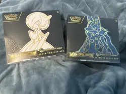 Pokemon Center Mega Evolution Gardevoir & Lucario Elite Trainer Box Set Sealed - Image 1