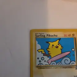 Pokemon Surfing Pikachu 28 Black Star Promo Vintage WOTC NM WOTC K82 - Image 2