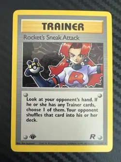 Pokemon TCG Rocket's Sneak Attack 72/82 1st Edition Team Rocket Non-Holo VLP - Image 1