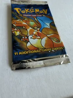 Empty Pokemon TCG Base Set Booster Pack EMPTY Charizard Artwork WOTC - Image 5