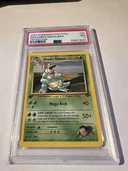 2000 Pokemon Gym Challenege Giovanni's Nidoqueen #23 PSA 7 - Image 1